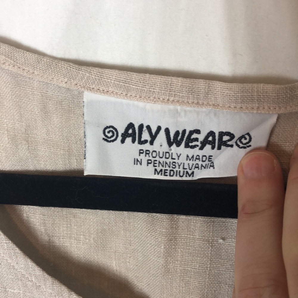 Aly Wear 100% Linen Dress (C) - Picture 8 of 9